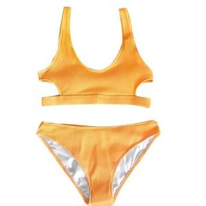 Cupshe Yellow Bikini Set